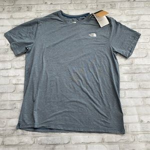 NWT The North Face M's Wander Short Sleeve Blue Heather - size XL